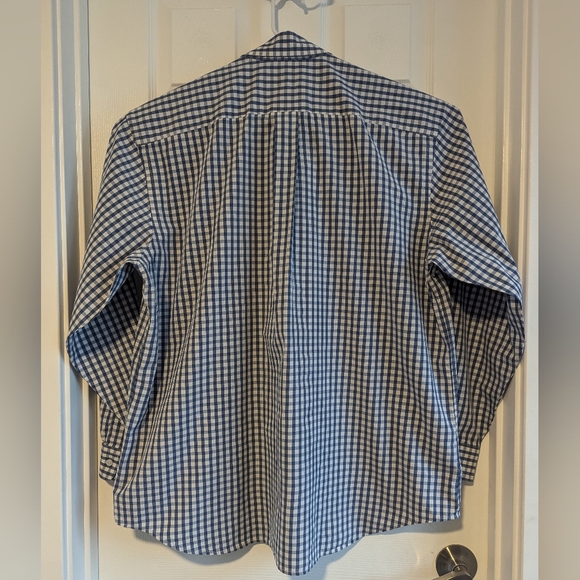 Vineyard Vines Tucker Shirt Men's XL Blue Checked Long Sleeve Button Down Logo - Picture 5 of 6